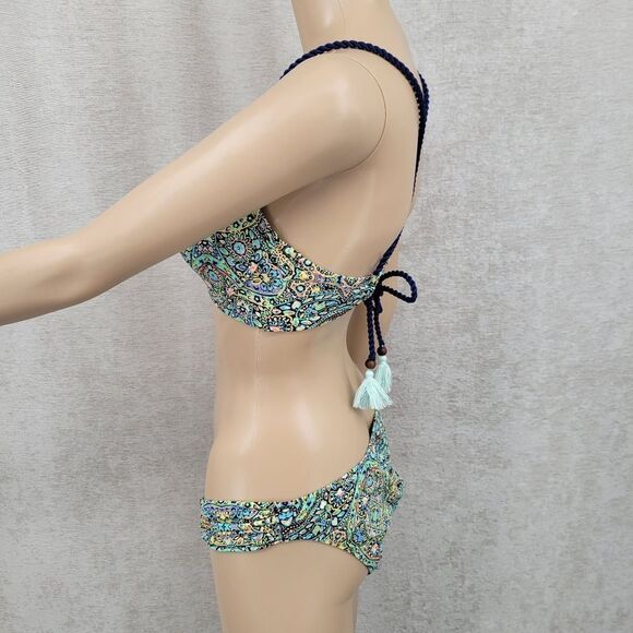 Victoria's Secret Bikini The Getaway Halter and Knockout Bottoms Ruched - Picture 7 of 15